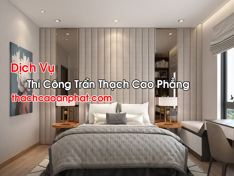 Thi Công Trần Thạch Cao Phẳng